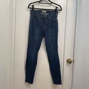 Madewell Jeans 9” High Rise Skinny Size 28